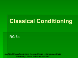 Classical Conditioning PPT