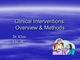Clinical Interviews: Overview & Methods