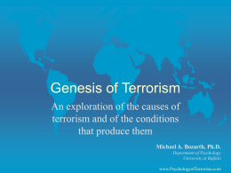 Understanding Terrorism -