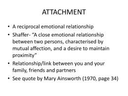 Attachment and Learning Theory