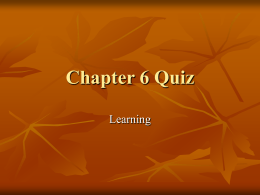Chapter 6 Quiz