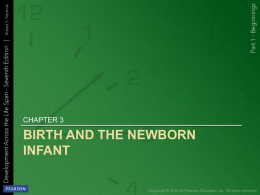 birth and the newborn infant