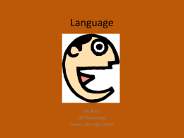 Language - kochappsych