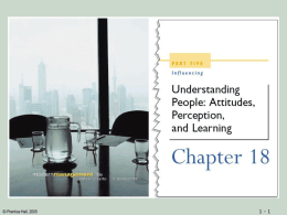 Understanding People Attitudes Perceptions and Learning