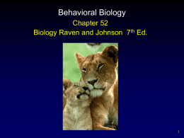 Behavioral Biology for AP