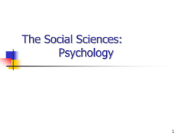 Psychology - Blogs@UWW