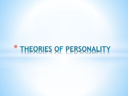 Theories of Personality - UPM EduTrain Interactive Learning