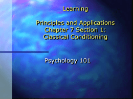 Wade Chapter 8 Learning