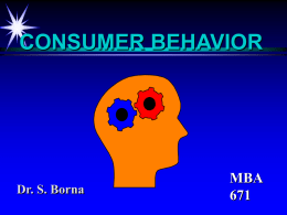 MBA671_Chapter7_Consumer_Behavior