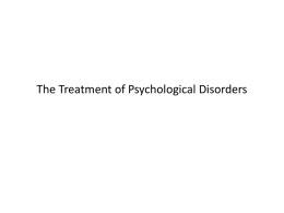 The Treatment of Psychological Disorders2x
