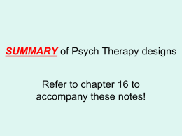 Unit 13 - Therapy PP