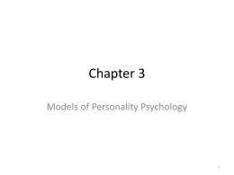 Personality Chapter 3x