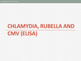 Chlamydia, Rubella and CMV (ELISA)