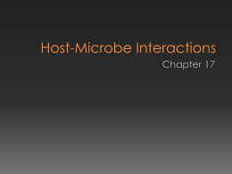 Host-Microbe Interactions - Ch 17