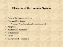 immunology – introduction - 1