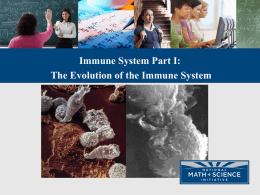 Immune System Teacher notes part I
