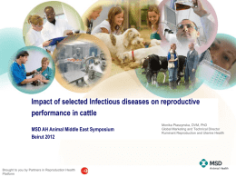 Impact of selected Infectious diseases on reproductive performance