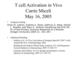 Tracking antigen specific T cell dynamics in vivo