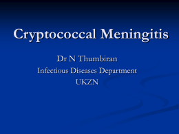 Cryptococcal meningitis – addressing raised pressure