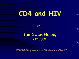 CD4 and HIV - Chulabhorn Research Institute