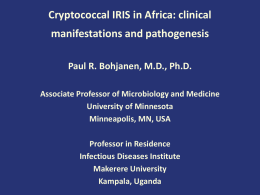 Cryptococcal IRIS in Africa: clinical