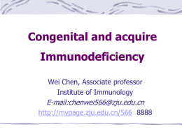 Congenital immunodeficiencies caused by defects in innate