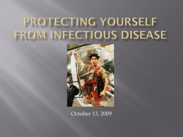 Protecting Yourself from Infectious Disease