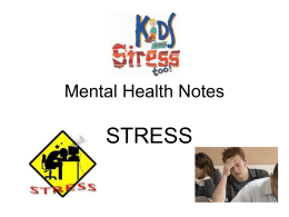 Stress Notes Power Point - Methacton School District