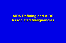 AIDS defining illness