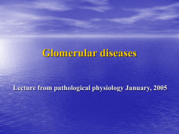 Nemoci glomerulů