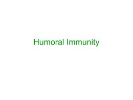 Humoral Immunity