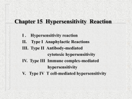 10Hypersensitivity Reaction