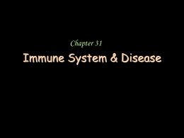 Chapter 31 Pathogens and Illness