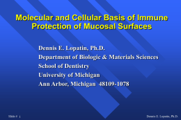 Molecular and Cellular Basis of Immune Protection of Mucosal