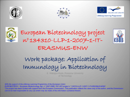 receptors - EuroBiotech Project