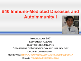 T Cell Mediated Disease
