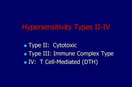 Cytotoxic Hypersensitivity