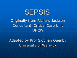 Sepsis - University of Warwick
