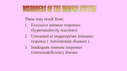 Systemic Immune Complex Disease The