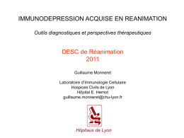 Diapositive 1 - DESC Réanimation Médicale