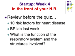 Startup: Week 4 In the front of your NB