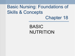 Basic Nursing: Foundations of Skills and Concepts Chapter 13