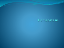 01-Homeostasis and Thermoregulation