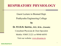 Respiratory Physiology by Dr Sarma