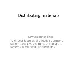 Distributing materials - VCE