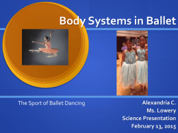 Body Systems in Ballet - cooklowery14-15