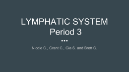 LYMPHATIC SYSTEM Period 3 - Mercer Island School District