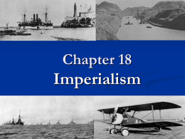 Imperialism and WWI - Effingham County Schools