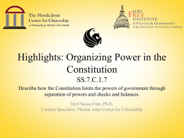 Separation of Powers PowerPoint