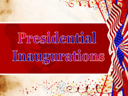 Presidential Inaugrations